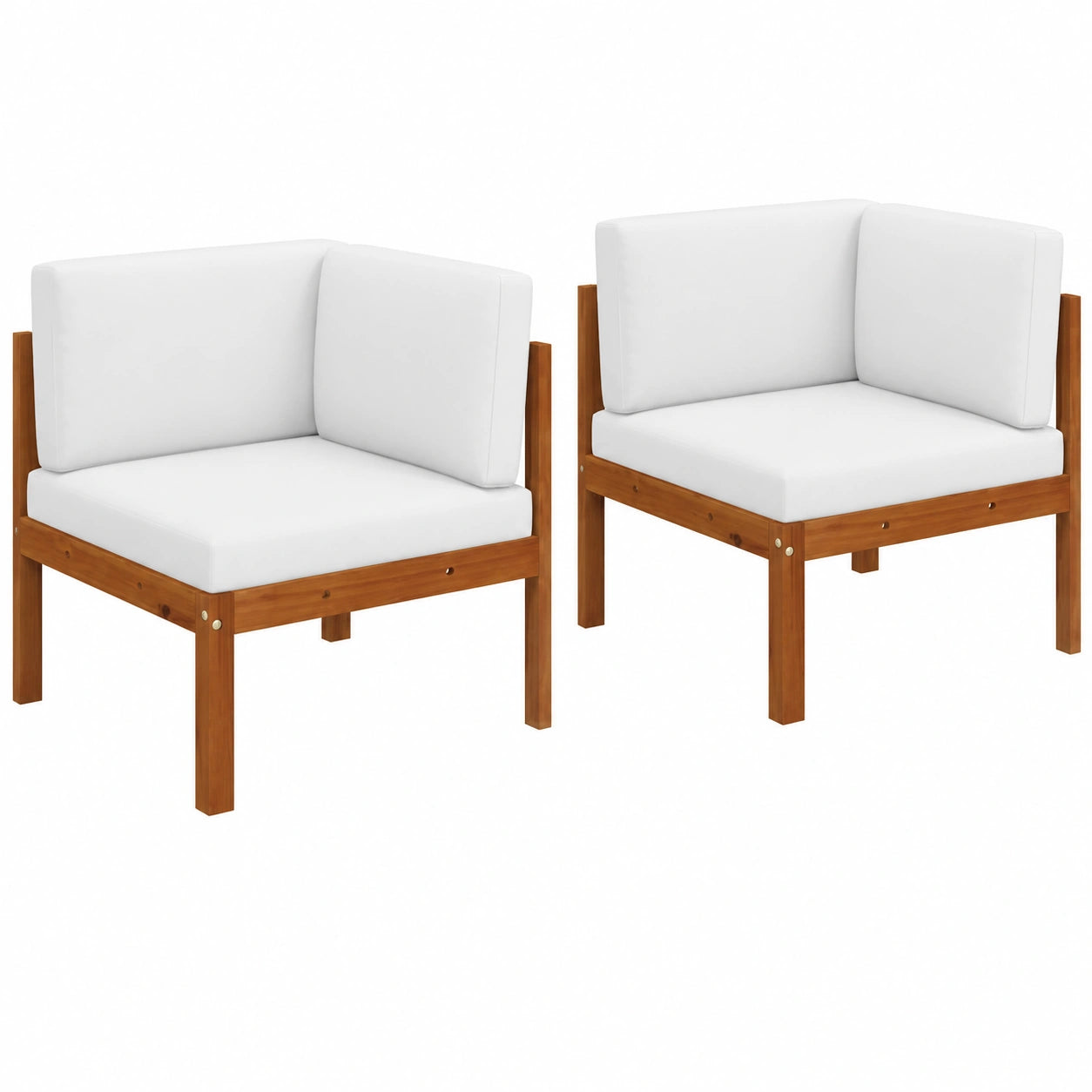 Gartensofa-Set aus Akazienholz mit Auflagen