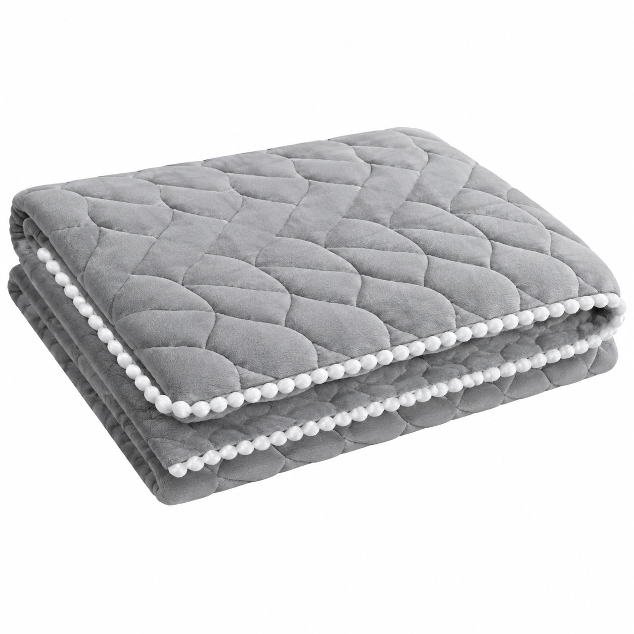 Ecksofa Samtbezug rutschfest für Haustiere - Grau, 90x90cm