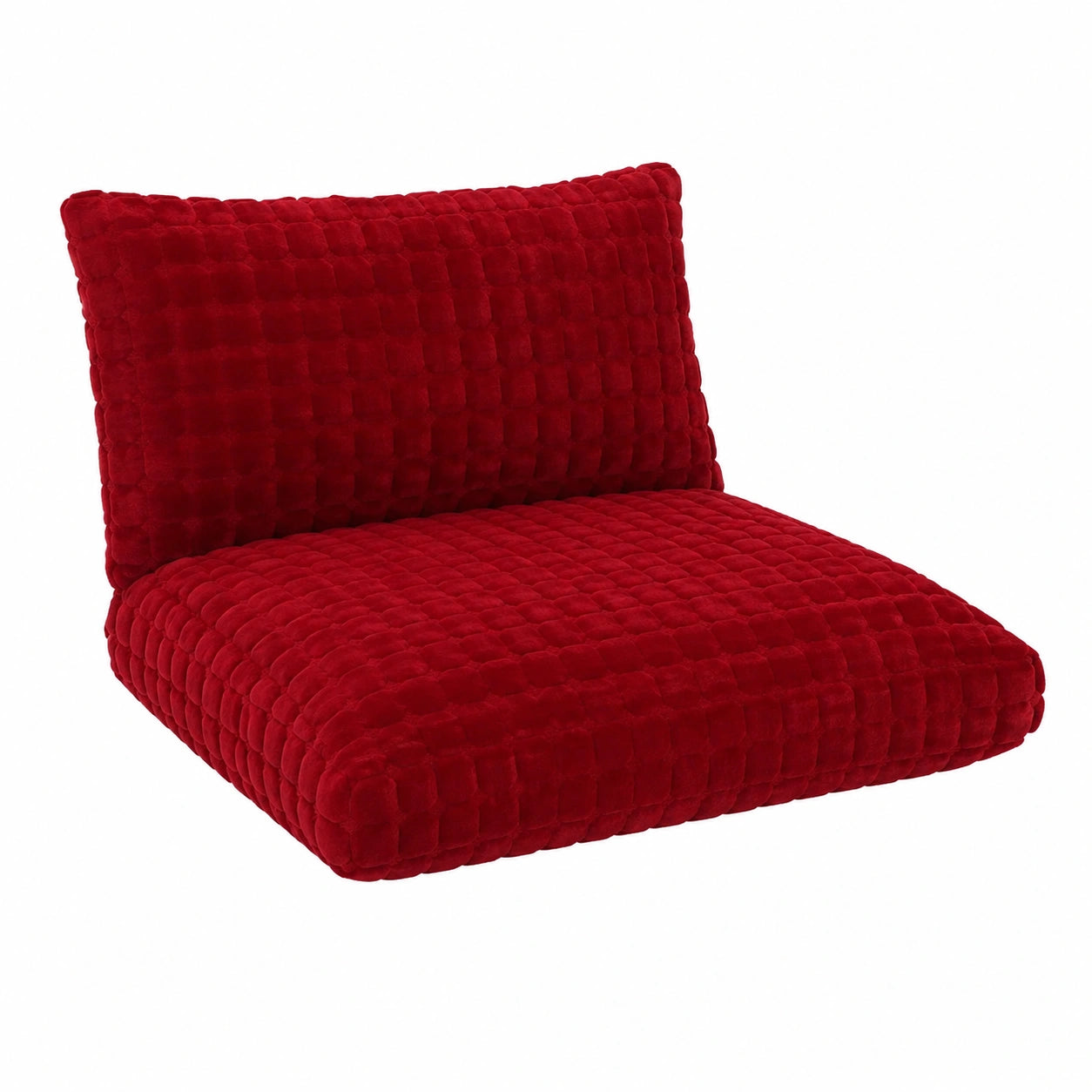 Hochwertiger Samt Sofabezug für 1-4 Sitzer, rutschfest und strapazierfähig, ideal für L-Form und Ecksofas, geeignet für Haustiere, Rot, 90x210cm