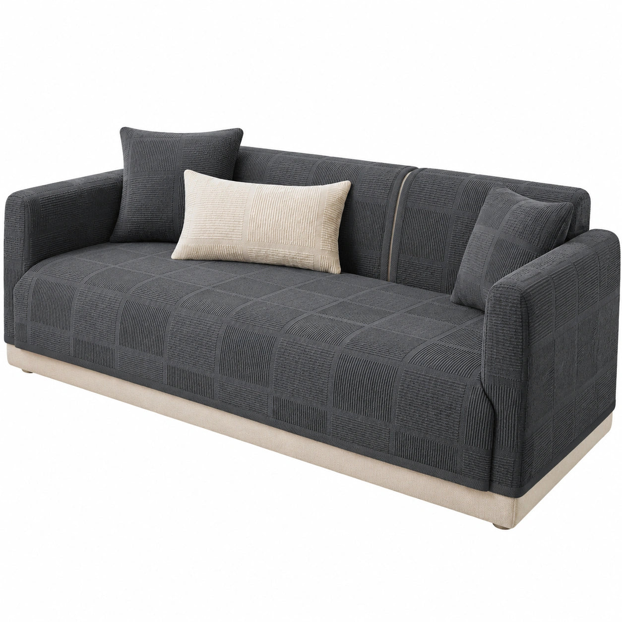 Stretch Sofaüberzug für L-Form Ecksofa, Rutschfeste Schutzhülle in Verschiedenen Größen