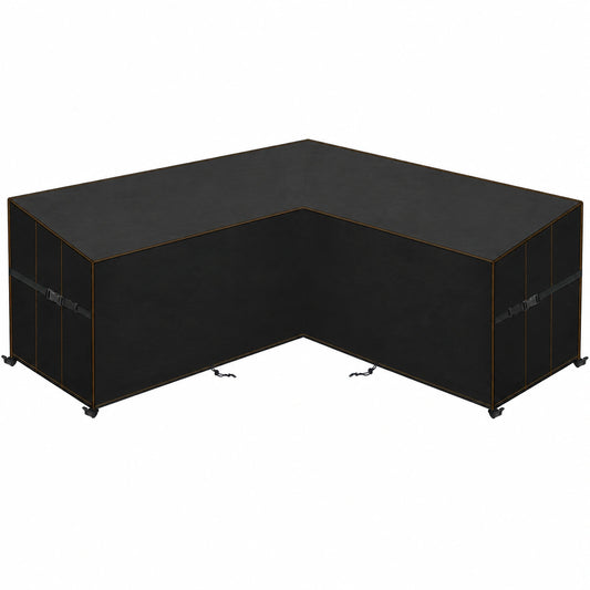 Wasserdichte Abdeckung für L-förmige Gartenmöbel 210x210x85x80/65cm