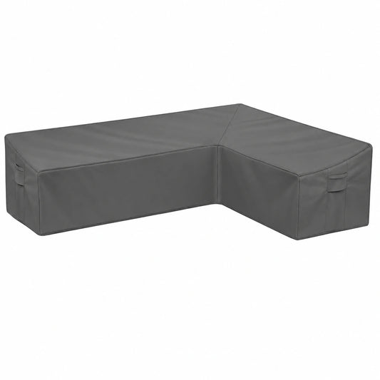 Wasserdichte L-förmige Gartenmöbel-Abdeckung aus robustem 420D Oxford-Gewebe für Outdoor-Sofas und Rattan-Ecksofas
