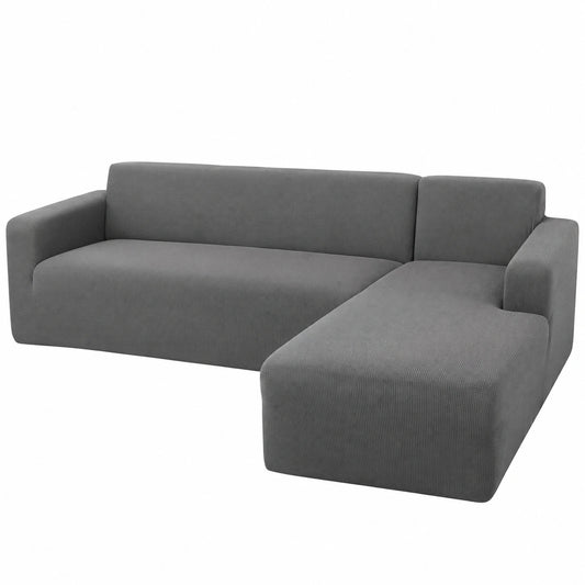 Elastische Sofahusse für Ecksofa, passend für 1/2/3/4-Sitzer