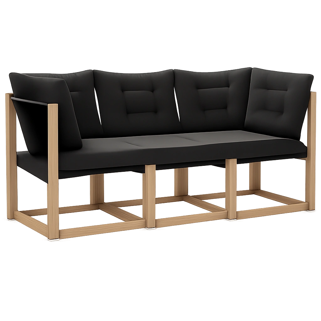 Gartenmöbel-Set aus Akazienholz, wetterfest, weiß, modernes Design