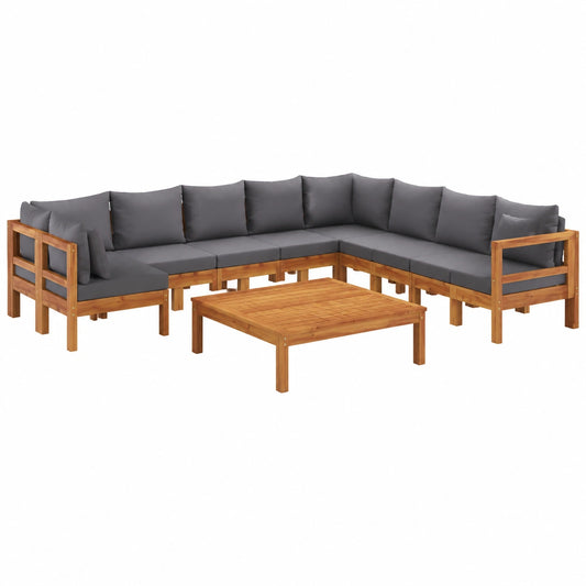 Luxus Garten Lounge Set aus Akazienholz für Terrasse und Balkon