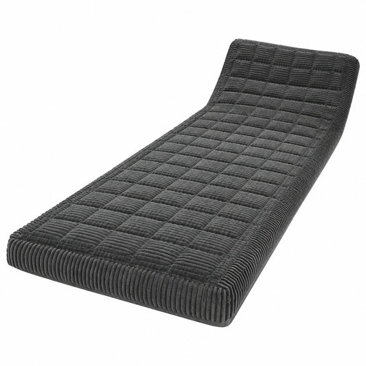 L-förmiger Sofabezug, rutschfester Sofaschoner, universelle Couchdecke für Wohnzimmer, Dunkelgrau, 3-4 Sitzer, 70x210 cm