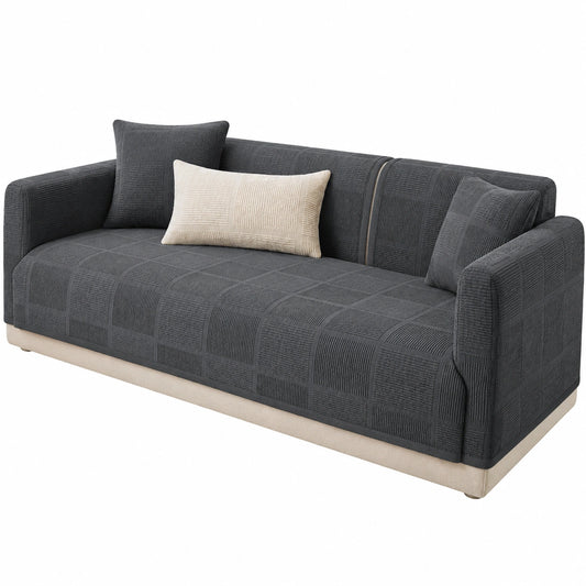 Stretch Sofaüberzug für L-Form Ecksofa, Rutschfeste Schutzhülle in Verschiedenen Größen