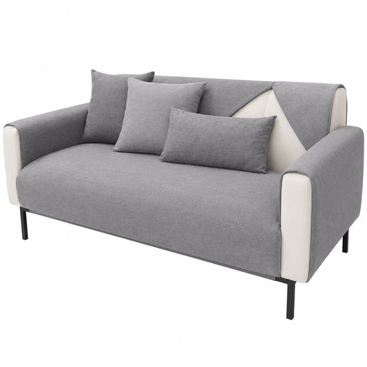 Hochwertiger Sofabezug für verschiedene Sofagrößen, rutschfest und idealer Schutz für Haustiere, geeignet für L-Form und U-Form Sofas, 110x210cm